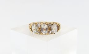 WITHDRAWN A 20th century (first half) pale blue stone and di