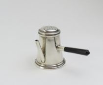 A novelty silver pepper pot