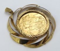 A George IV 1911 full sovereign, George and the Dr