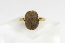 A 19th or early 20th century unmarked carved hardstone