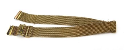 A fine chain mail link watch bracelet, marked ‘Lon