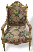 A Louis XVI style armchair