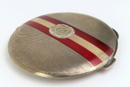 A silver and enamel Royal Canadian regimental comp