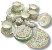 A Minton Haddon Hall pattern part tea servic