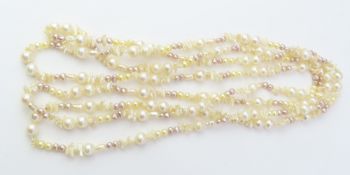 A long of string of mixed cultured and freshwater