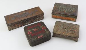 A 1930s Jacob & Co biscuit tin, with Art Nouveau d