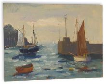 Eric Ward (British, b.1945) ‘Morning tide at Fowey