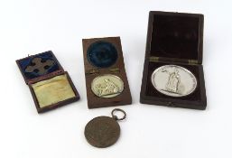 A white metal medal from the Netherlands Society f