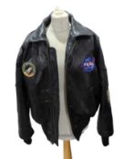 An Alpha Industries Inc NASA bomber jacket, with r