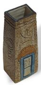 A Troika pottery coffin vase, by Simone Kilburn, t
