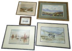 A group of late 19th early 20th century watercolur