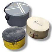 A collection of ladies English boxed hats, to incl