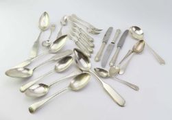 A collection of British and foreign silver and white metal