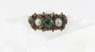An 18ct gold mid-19th century emerald