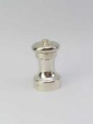 A boxed Victorian silver pepper grinder