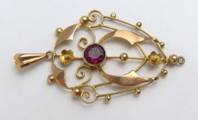An early 20th century pendant