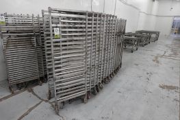 (8) Aluminum nesting Z-Type bakery rack
