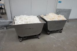 (2) SS dough troughs for Glimek dump