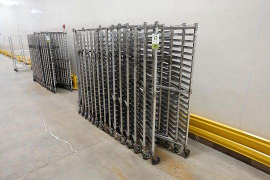 Aluminum nesting Z-Type bakery rack, 26 in. long x 18 in. wide x 70 in ...