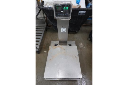 Indus S31 bench scale, SS bench scale, 24 in. x 24 in., cart mounted ...