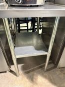 24INCH STAINLESS STEEL TABLE WITH BOTTOM SHELF