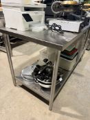 5FT STAINLESS STEEL WORKTABLE WITH BOTTOM SHELF- TABLE ONLY