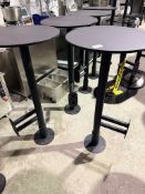 BAR HIGH TOP TABLES x 6 WALL MOUNTED