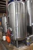 SPECIFIC MECHANICAL SYSTEMS 30 BARREL STAINLESS STEEL JACKETED BRIGHT BEER CARBONATION TANK WITH