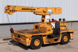 BRODERSON IC-35-2B 8000 LB. CAPACITY INDUSTRIAL CARRY DECK MOBILE CRANE WITH 26’ MAX. BOOM