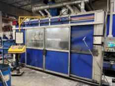 ACME (2021) CNC BAR POLISHING LINE WITH ACME 2-HEAD CENTERLESS NUMERIC POLISHER, 4-HEAD CENTERLESS