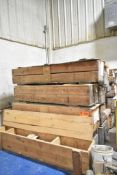 LOT/ FINZER ROLLS - INCLUDING RUBBER ROLLS, BRUSH/SCRAPER ROLLS, STEEL ROLLS WITH STORAGE CRATES (