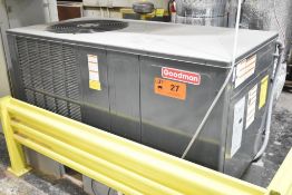 GOODMAN MODEL GPHH34841AB 4 TON AIR CONDITIONING UNIT WITH 46000 BTU/HR, 208/230V, S/N:
