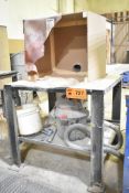 SANDING/DUST BOOTH WITH JET DC-650M 1 HP DUST COLLECTOR AND SHOP VAC
