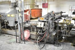 DUBOIS STAIN ROLL COATER WITH 48”WX3”H WORKPIECE CAPACITY, (2) UV LIGHT MODULES, POWERED BELT