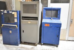 LOT/ (3) COMPUTER CABINETS