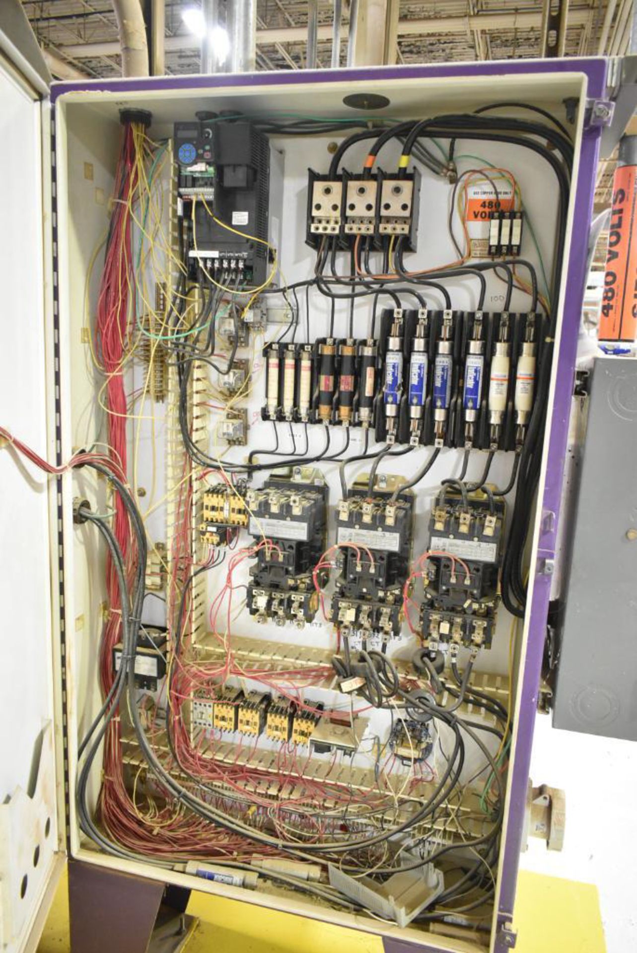 WIDEBELT SANDER CONTROL CABINET WITH 480V (CI) [RIGGING FEES FOR LOT ...