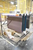 LOT/ SANDING BELT STORAGE RACK WITH SANDING BELTS