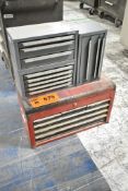 LOT/ TOOL BOX WITH CONTENTS AND INDEX BOXES