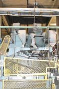 DURAND-RAUTE 2 LEVEL DIVERTER W/ BAG HOUSE, 2 ELECTRIC BLOWERS, 11 DUST BAGS S/N: 1296 (CI)