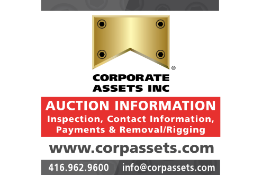 **NEW SALE DATE**— AUCTION DETAILS — Inspection, Payment, Removal/Rigging, Contact Information