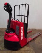 RAYMOND (2012) 102T-F45L 4,500 LB. CAPACITY 24V WALK-BEHIND ELECTRIC PALLET TRUCK WITH BUILT-IN