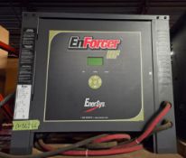 ENERSYS EH3-18-1200 36V BATTERY CHARGER WITH 480 INPUT VOLTAGE, 3 PH, 200A, 350 GREY CONNECTOR, S/N:
