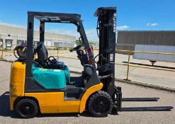 KOMATSU (2005) FG20ST-14 4,000 LB. CAPACITY LPG FORKLIFT WITH 188” MAX. LIFT HEIGHT, 3-STAGE MAST,