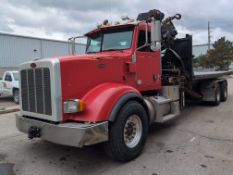 PETERBILT (2013) 367 T/A TANDEM-AXLE ROLL-OFF CRANE TRUCK WITH CUMMINS ISX15 450 HP I6 14.9L 6-