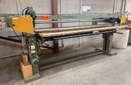 PROGRESS 6X96 HORIZONTAL STROKE SANDER WITH 36" X 96" SLIDING TABLE, 30" THROAT, 6" BELT, 575V/3PH/