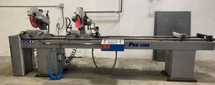 PRO-LINE DMT220P AUTOMATIC TWIN HEAD DOUBLE MITER SAW WITH WEINVIEW TOUCHSCREEN PLC CONTROL, 20"