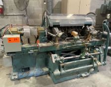 YATES AMERICAN NO. 74 CONVENTIONAL SHAPING LATHE WITH 15" SWING, 43" MAX TURNING LENGTH, SPEEDS TO