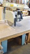 SILVER (2016) SRS-420 RADIAL ARM SAW WITH 12” BLADE, 4HP S/N: 1608978 (CI) (LOCATED @ 1635 SISMET