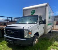 FORD (2009) E-350 SUPER DUTY CUBE TRUCK WITH 16’ BOX TRUCK WITH 5.4 LITER V8 GAS ENGINE, VIN#