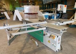 BOSS P-3200TA SLIDING TABLE SAW WITH DIGITAL MICROPROCESSOR CONTROL, 12" DIAMETER BLADE, 15" X